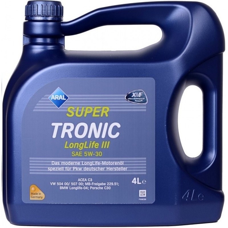 Motorno ulje Aral 5W30 super tronic long life  4 litra