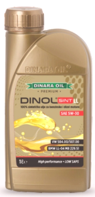 Motorno ulje, Dinara Dinol LL 5W30, 1 litar