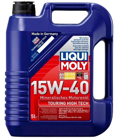 Motorno ulje LIQUI MOLY 15W-40 Touring High Tech, 5 litara