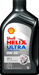 Motorno ulje Shell Helix Ultra AV-L Professional 0W-30, 1 litar