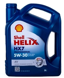 Motorno ulje Shell Helix 5W-30 HX7 AV Professional, 5 litara